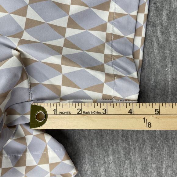 Open Edit Nordstrom Mens XL Recycled Volley Swim Trunks 4" Purple Diamond Grid - Picture 7 of 16